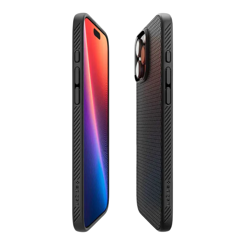 Husa Spigen iPhone 16 Pro Max Liquid Air, Negru mat