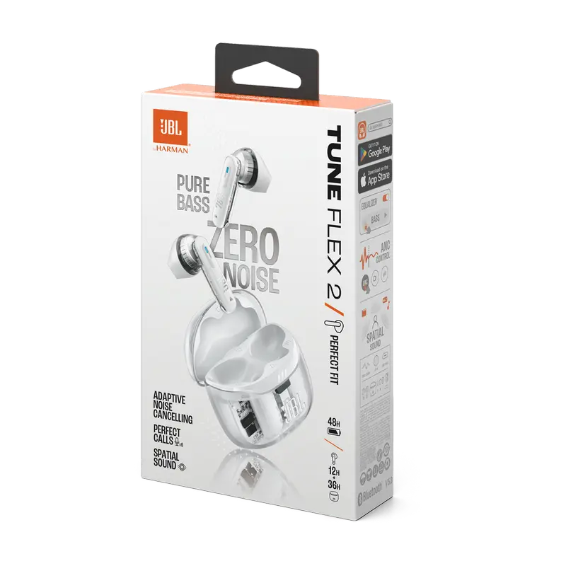 Наушники JBL Tune Flex 2 Ghost, Белый