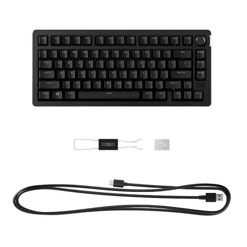 Tastatură HyperX Alloy Rise 75, Fără fir, Negru
