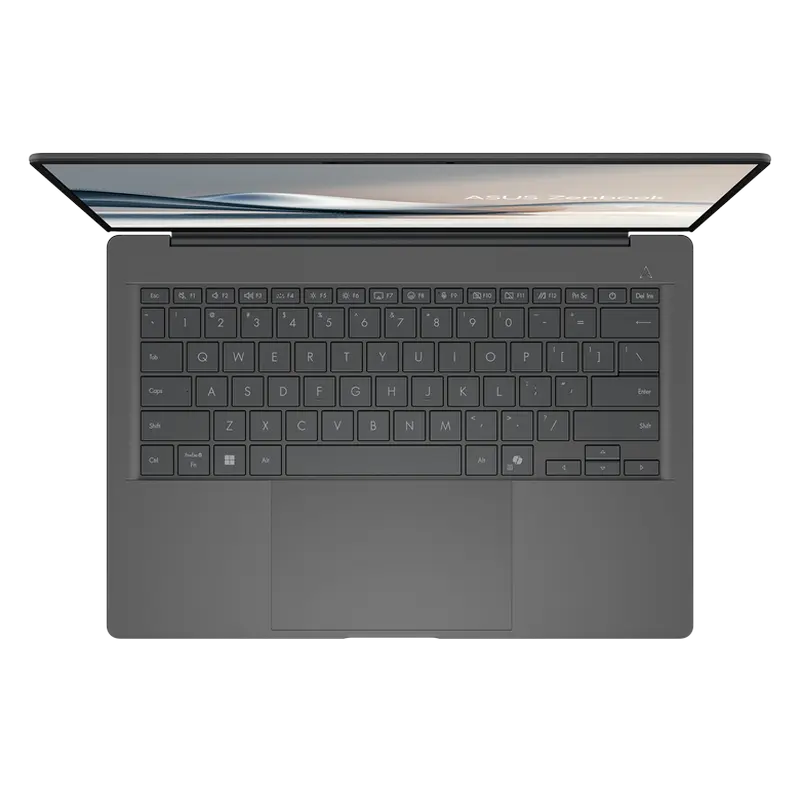 Ноутбук 14" ASUS Zenbook A14 OLED UX3407QA, Iceland Gray, Qualcomm Snapdragon X X1-26-100, 16Гб/512Гб, Windows 11 Home