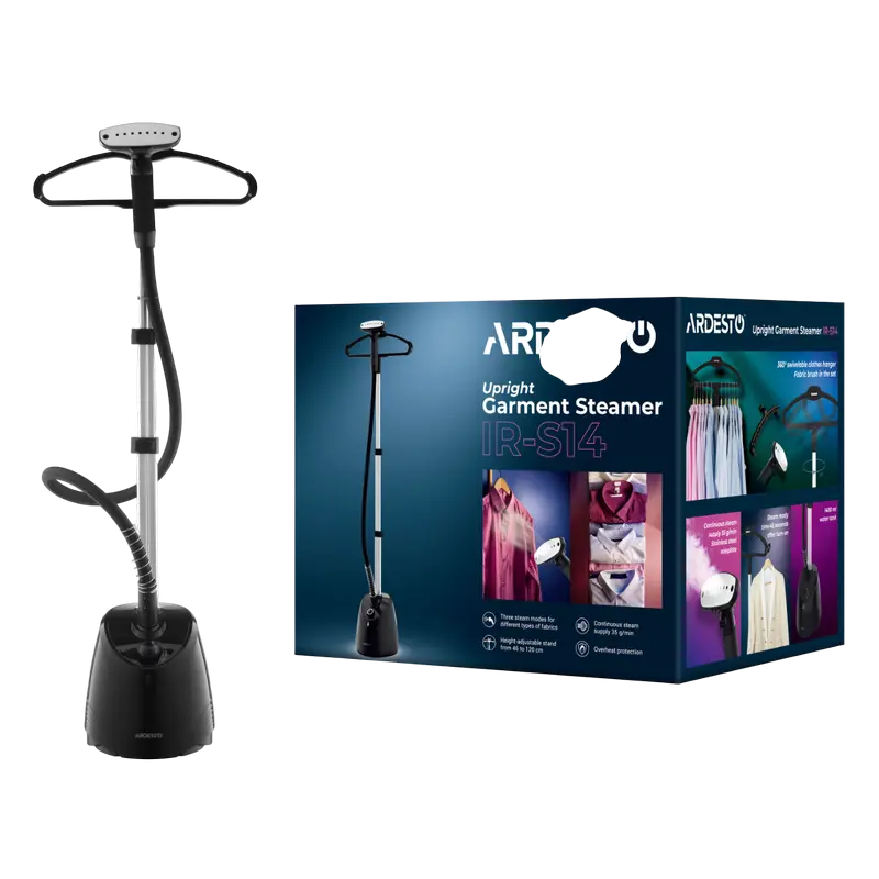 Aparat de călcat cu aburi staționar Ardesto IR-S14, Negru
