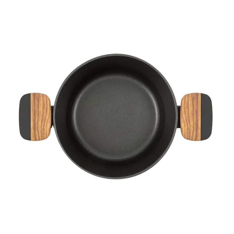 Tigaie RESTO 93187, 2.6l, 20cm, Negru, Maro