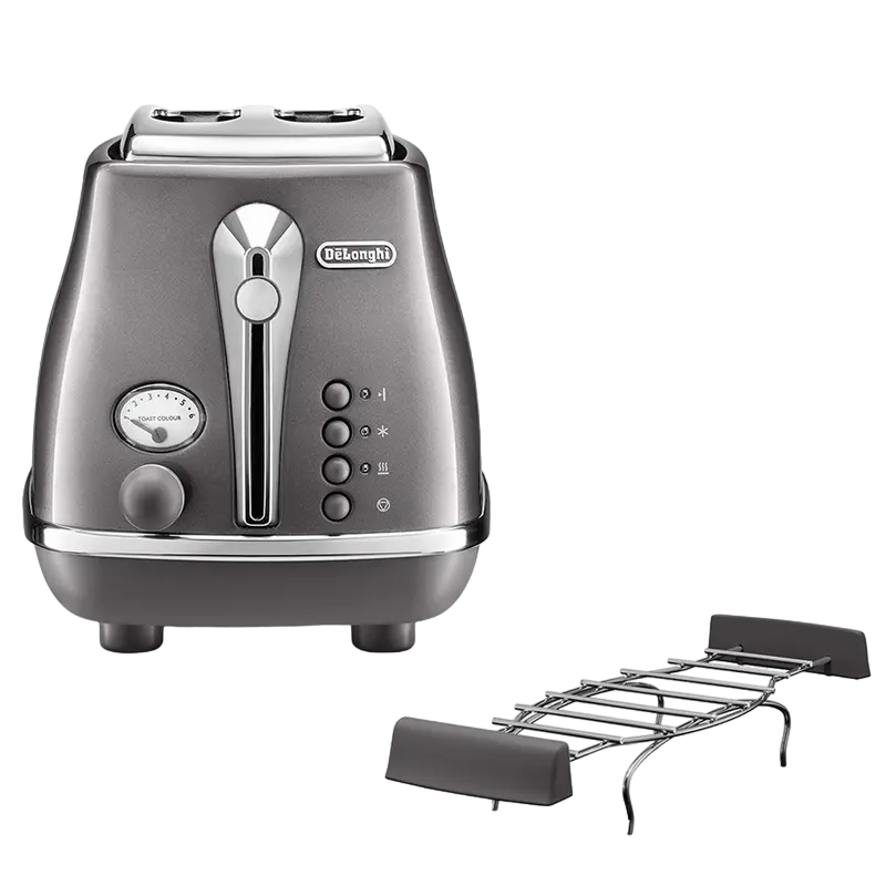 Cumpara  Aparate Sandwich si Toaster - Toaster DeLonghi CTOT 2103 GY, Icona Metallic..