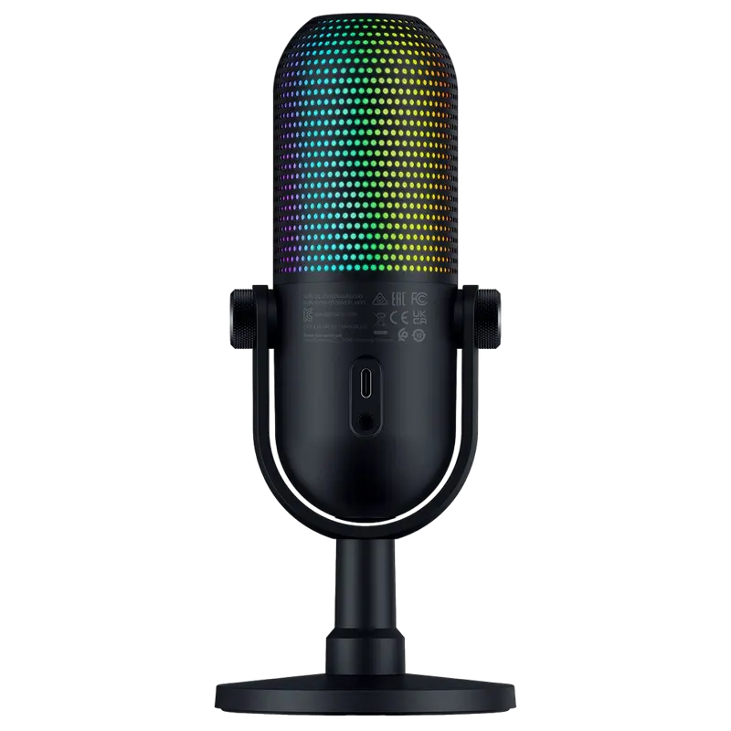 Microfon Gaming Razer Seiren V3 Chroma, Cu fir, Negru