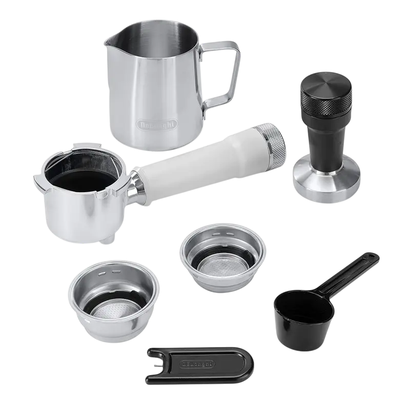 Cafetiera manuala DeLonghi EC890WI, 1450W, Alb