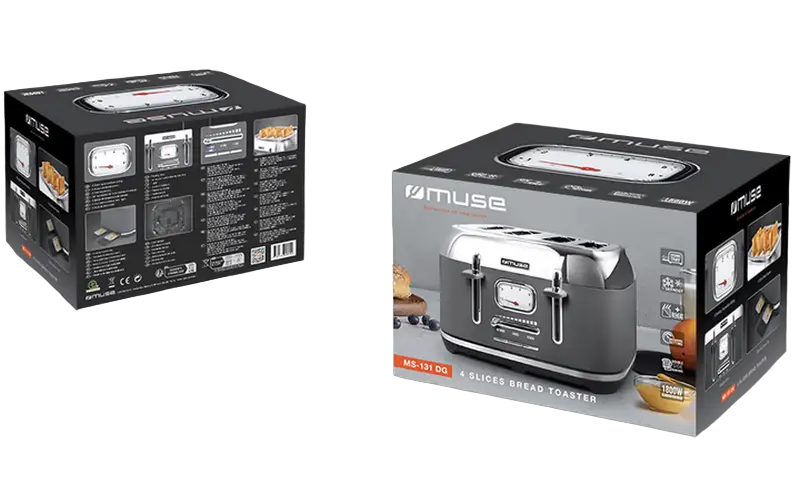 Toaster MUSE MS-131 DG, Grey