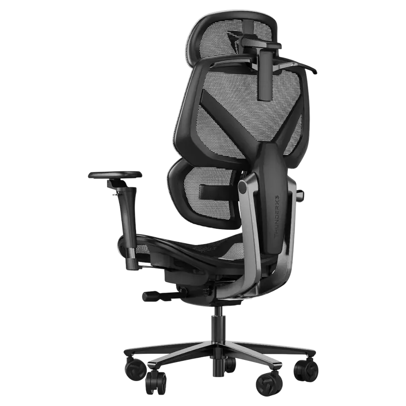 Scaun Gaming ThunderX3 Flex Pro Mesh, Plasă Respirabilă, Negru