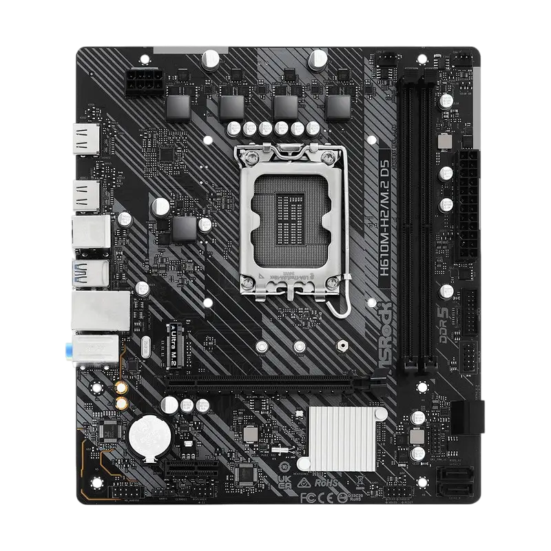 Placă de bază ASRock H610M-H2/M.2 D5, LGA1700, Intel H610, Micro-ATX