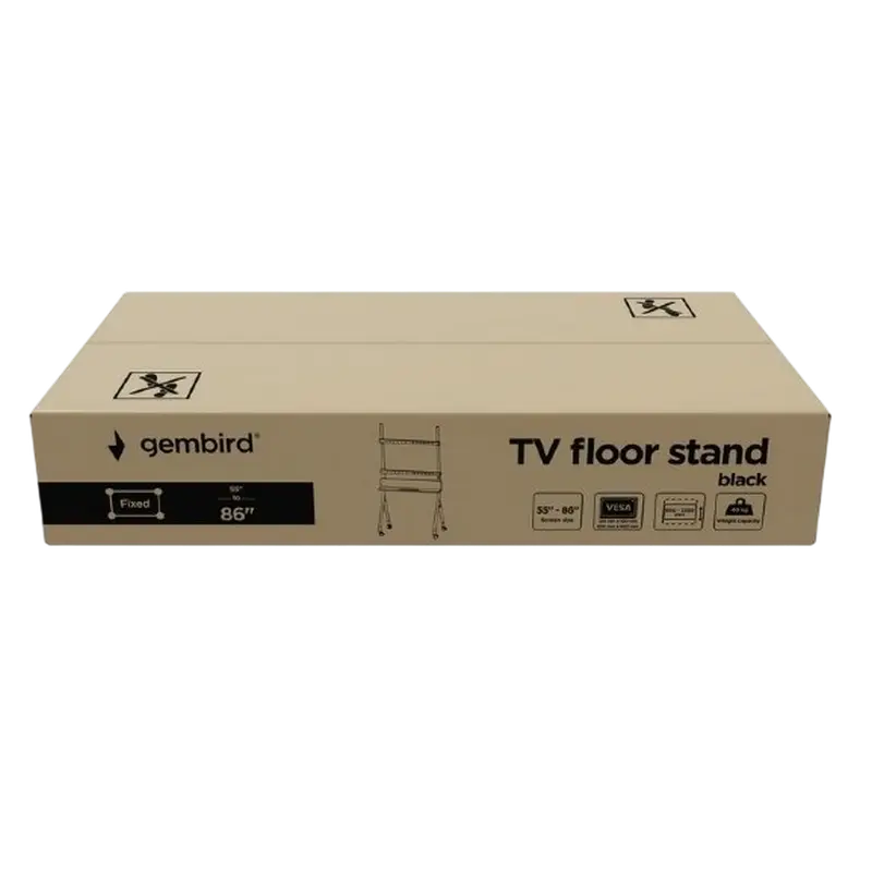 Suport birou pentru monitoare Gembird TVS-86F-02, Negru