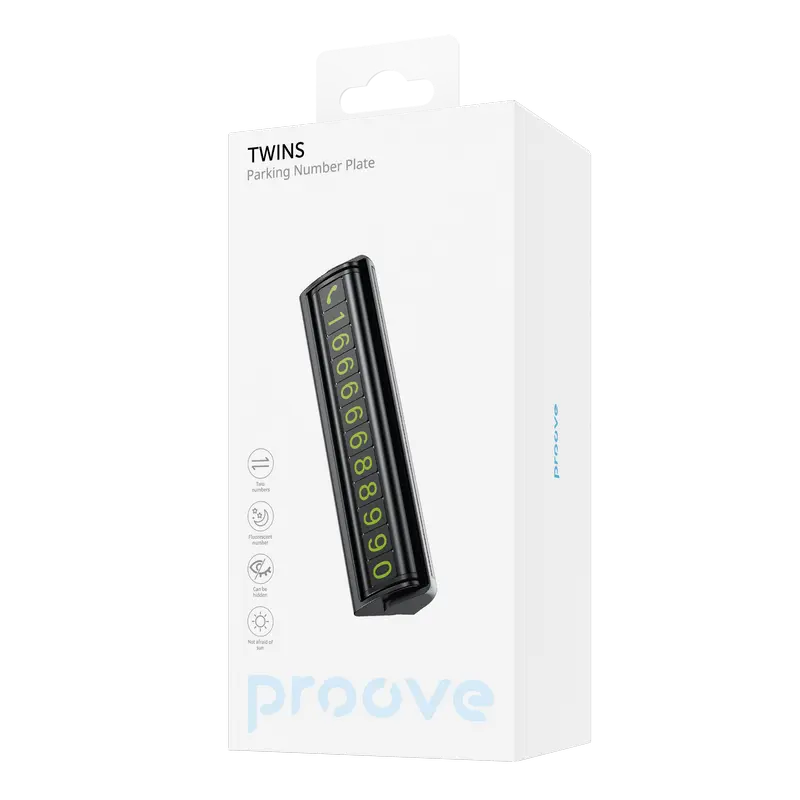 Cartela de parcare Proove Twins, Negru