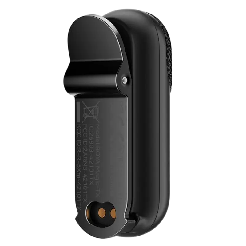 Microfon portabil pentru înregistrare vocală Boya Magic, Fără fir, Negru