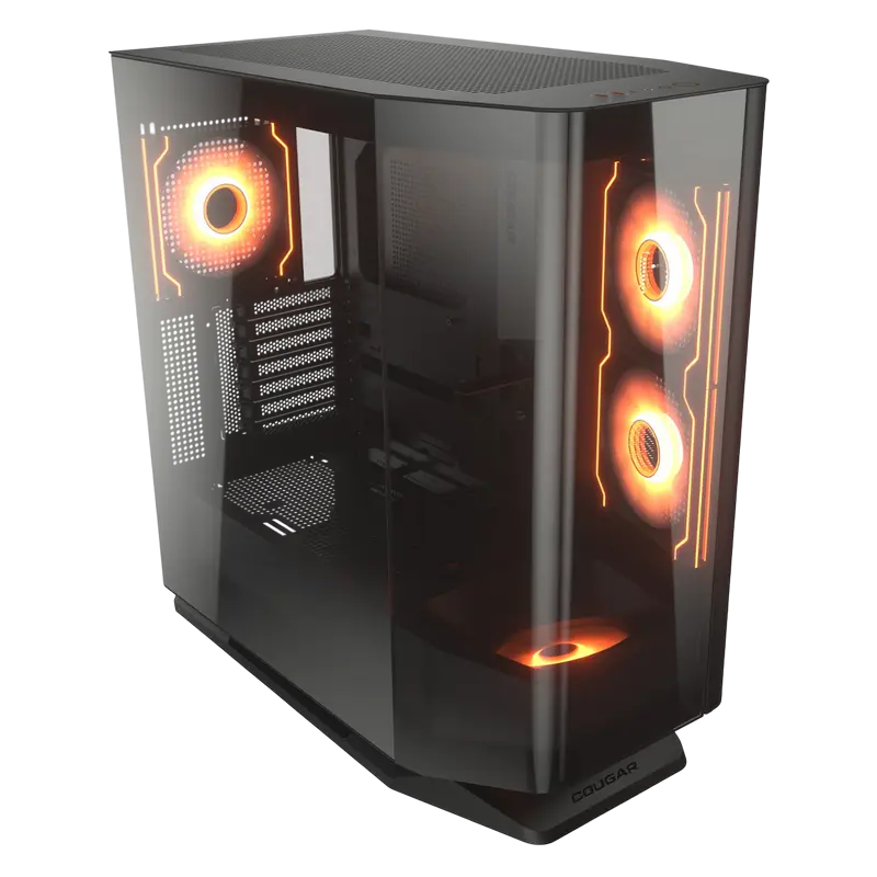 Carcasă PC Cougar FV 270 RGB, Midi-Tower, Fără PSU, Negru