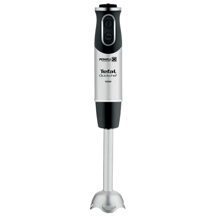 Blender de mână Tefal HB659838, Negru | Oțel inoxidabil