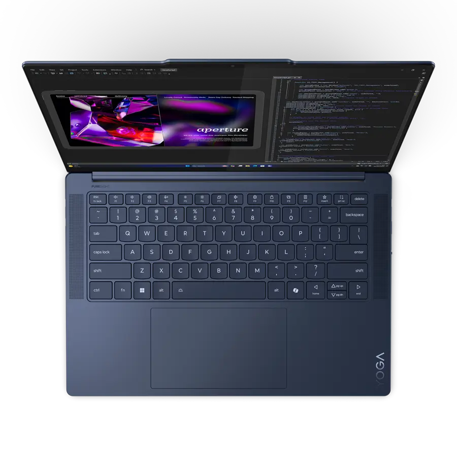Laptop 14,5" Lenovo Yoga Slim 7 14Q8X9, Cosmic Blue, Qalcomm Snapdragon X Elite X1E-78-100, 32GB/1024GB, Windows 11 Home