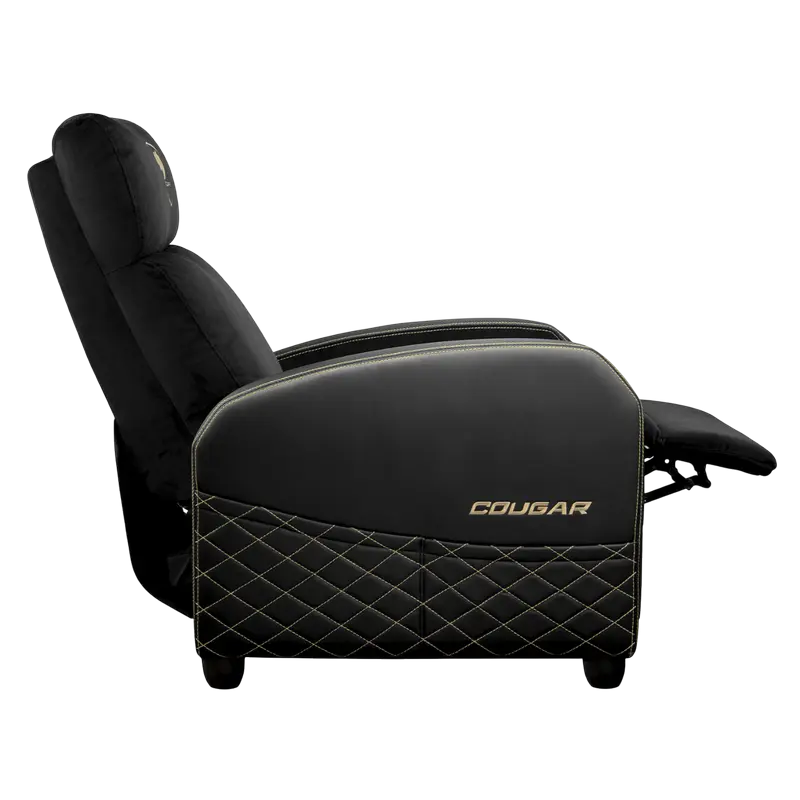 Scaun Gaming Cougar Ranger Elite, Țesătură, PU Piele, Auriu
