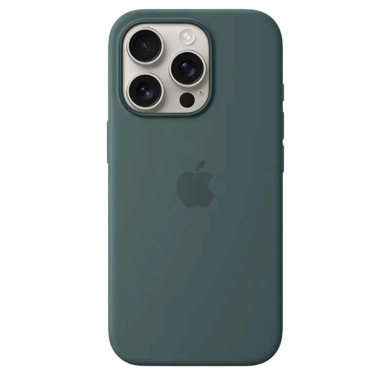 Husa Apple iPhone16 Pro Silicone Case cu MagSafe, Verde Azur