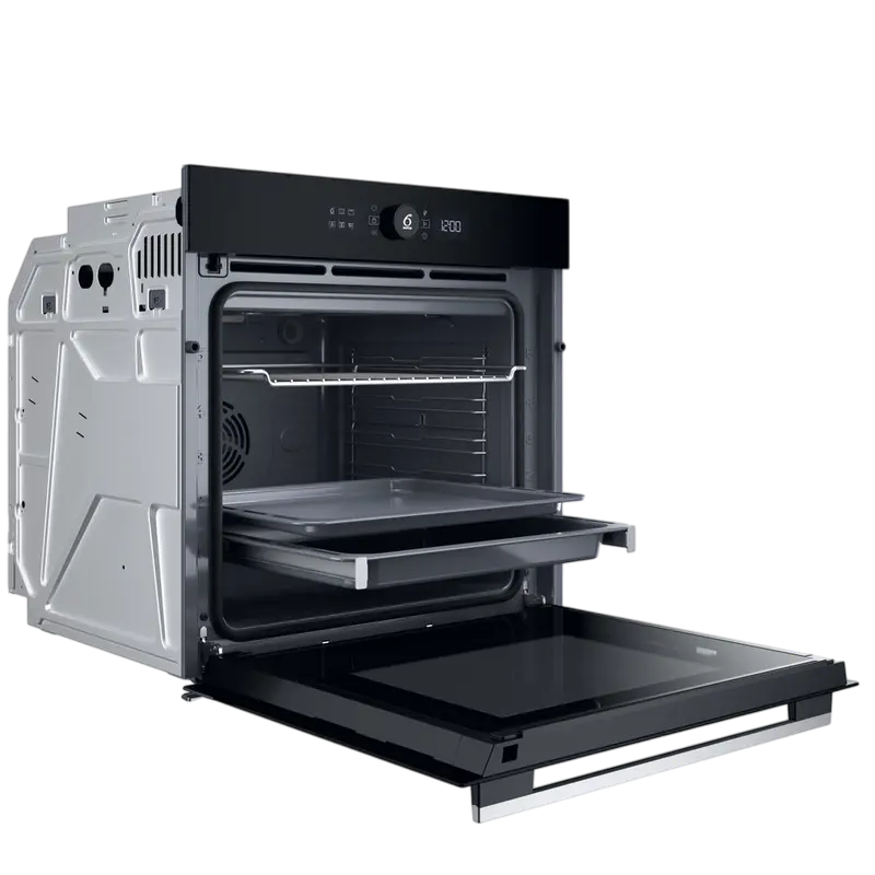 Cuptor electric Whirlpool WOI5S8PM1SXA, Negru | Oțel inoxidabil