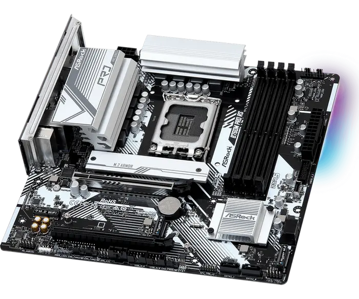 Placă de bază ASRock B760M PRO RS, LGA1700, Intel B760, Micro-ATX