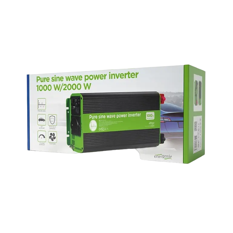 Автомобильный инвертор Energenie EG-PWC-PS1000-01, 1000Вт, Разноцветный
