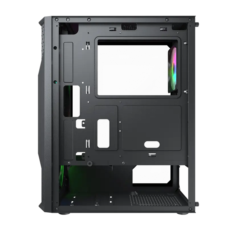 Carcasă PC Cougar MX 110 RGB, Midi-Tower, Fără PSU, Negru