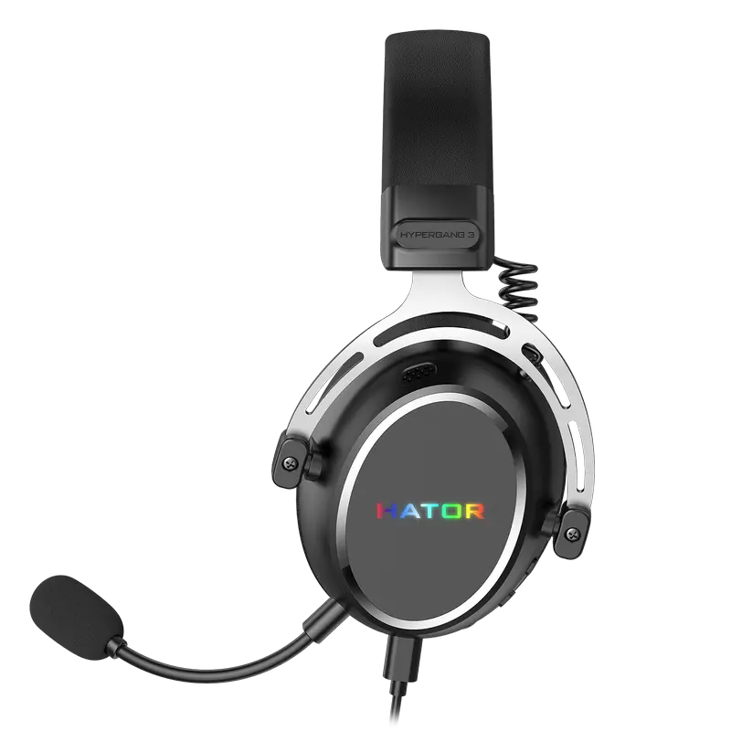 Stand pentru căști gaming HATOR Hypergang 3 USB, USB, Alb