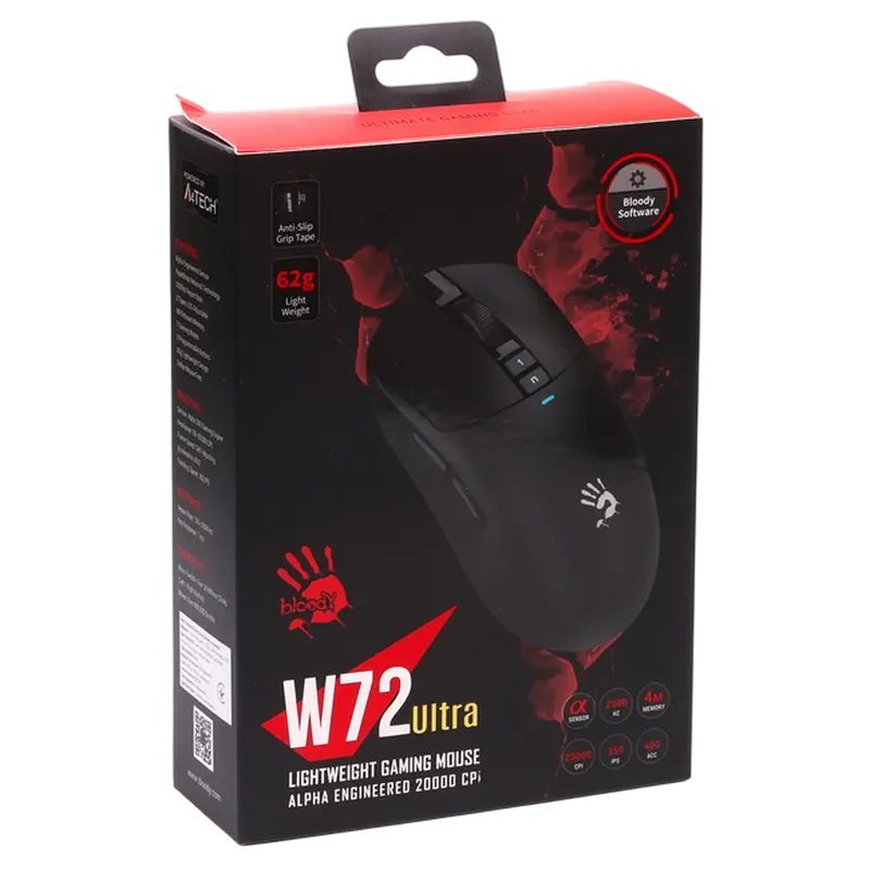 Gaming Mouse Bloody W72 Ultra, Negru