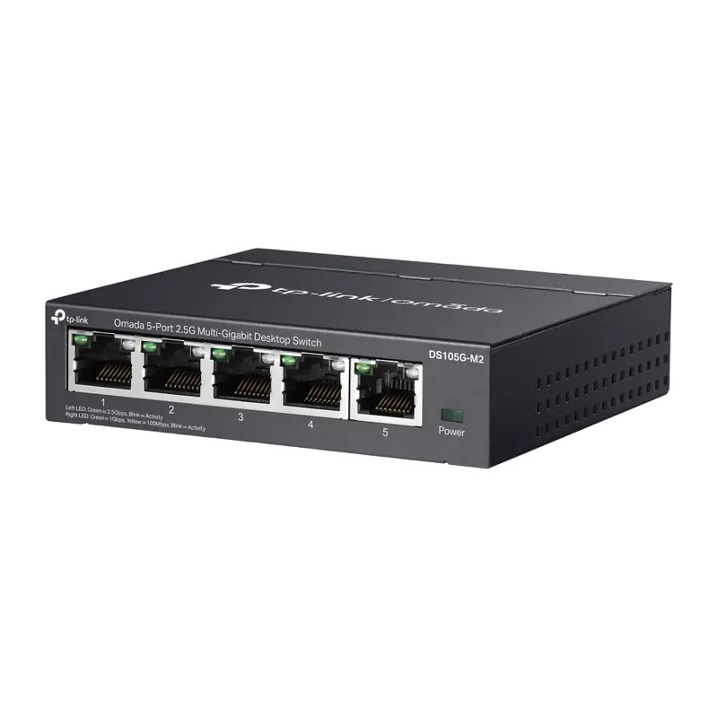 Switch de rețea TP-LINK DS105G-M2, 5x 10/100/1000/2500 Mbps