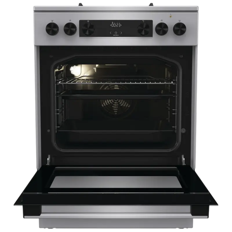 Aragaz Mixt Gorenje GK6C4XF, Oțel inoxidabil