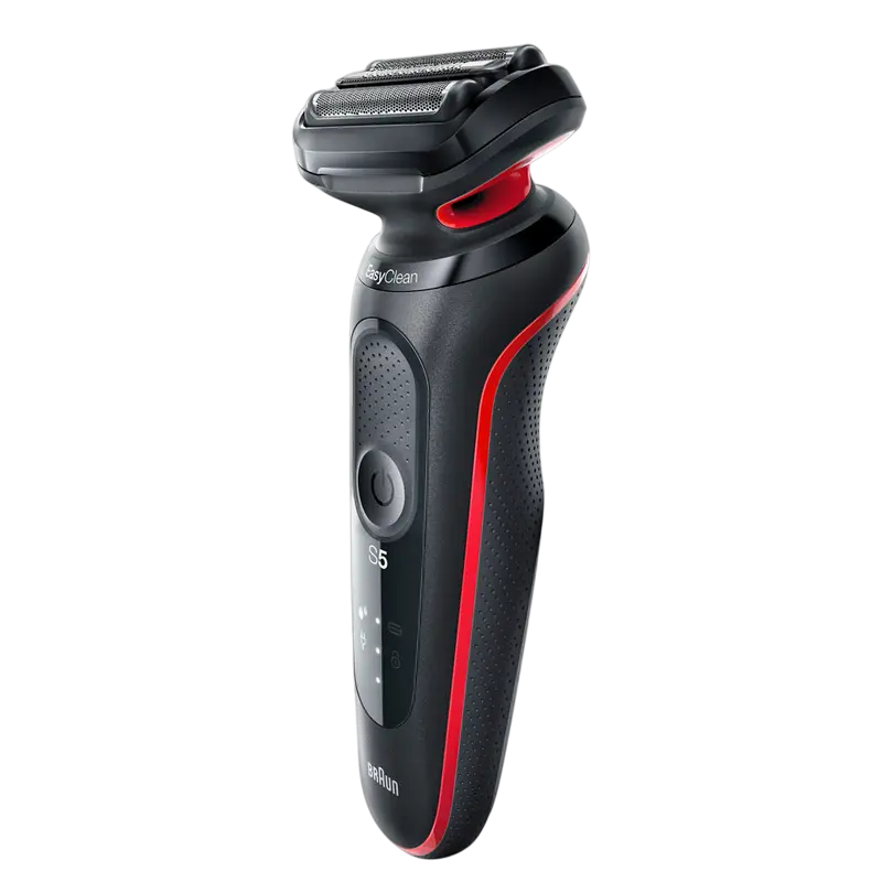 Aparat de ras electric Braun 51-R1000s, Negru | Roșu