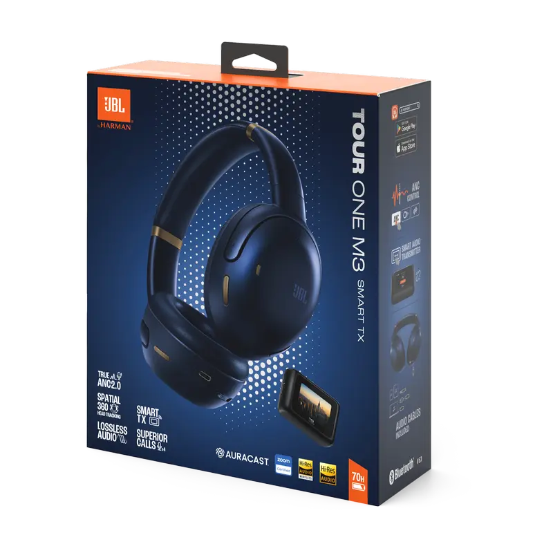 Наушники JBL Tour One M3 Smart TXT, Синий