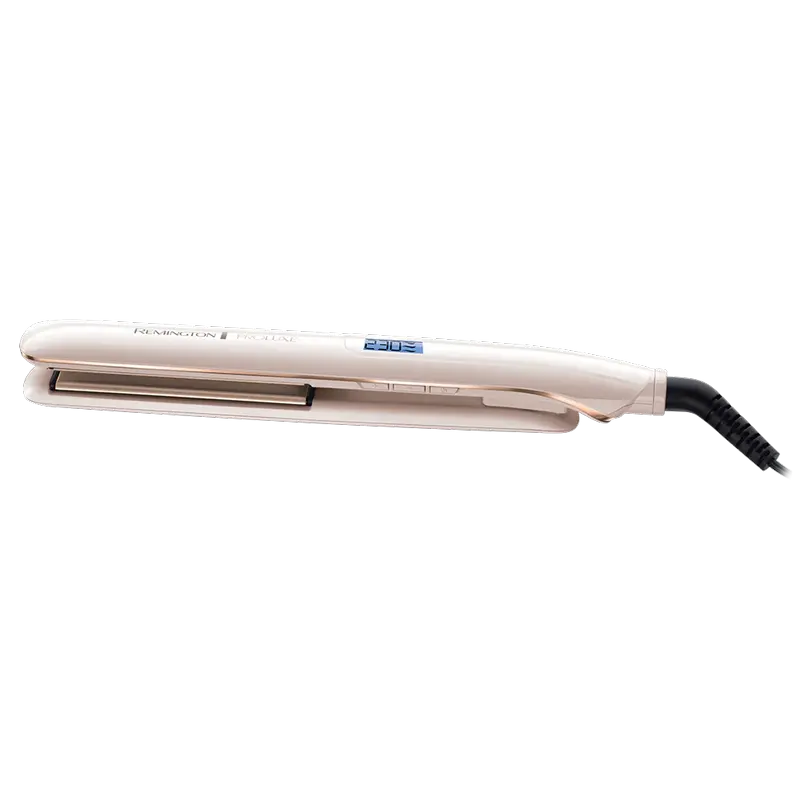 Placă de îndreptat părul Remington PROluxe S9100, Roz