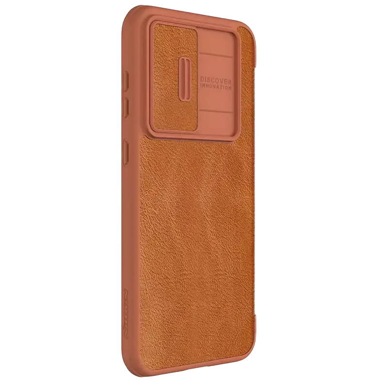 Husă tip carte Nillkin Samsung Galaxy S23 FE Qin Pro, Cafeniu