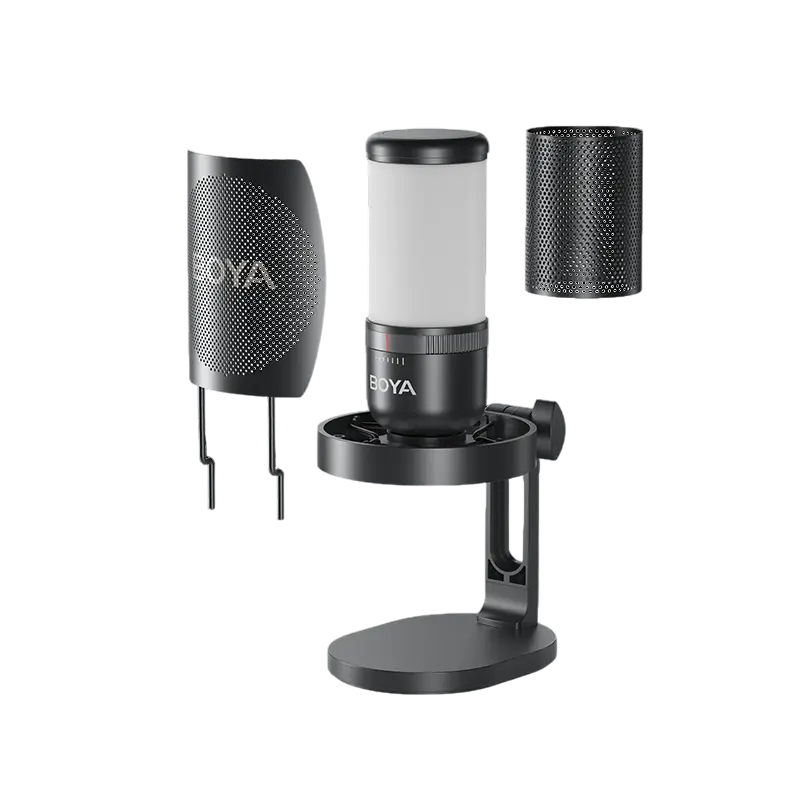 Microfon Gaming Boya K3, USB, Negru