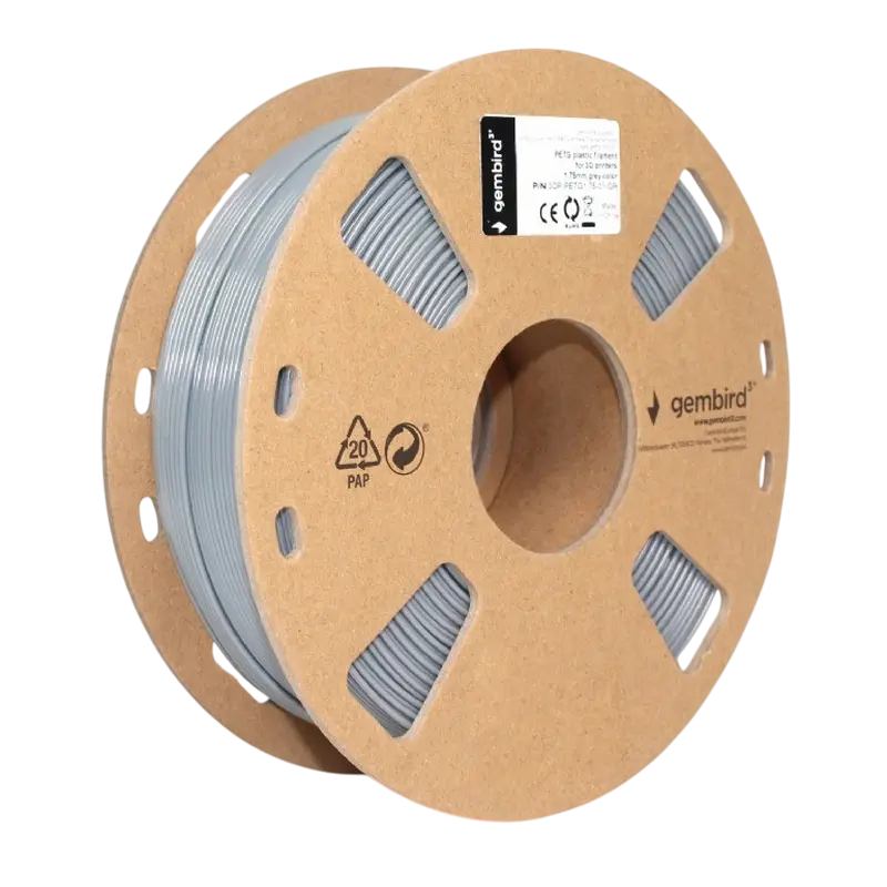 Filament pentru imprimantă 3D Gembird 3DP-PETG1.75-01-GR, PETG, Galben , 1.75 mm, 1kg