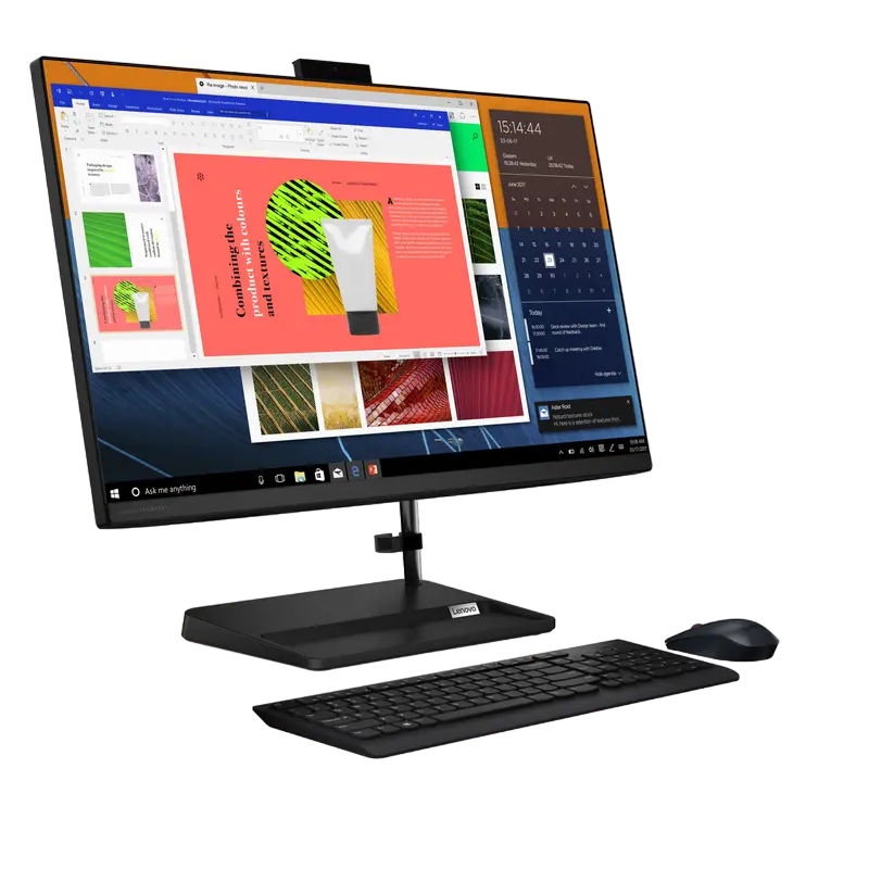 Computer All-in-One Lenovo IdeaCentre 3 27ALC6, 27", AMD Ryzen 7 7730U, 16GB/1024GB, Fără SO, Negru