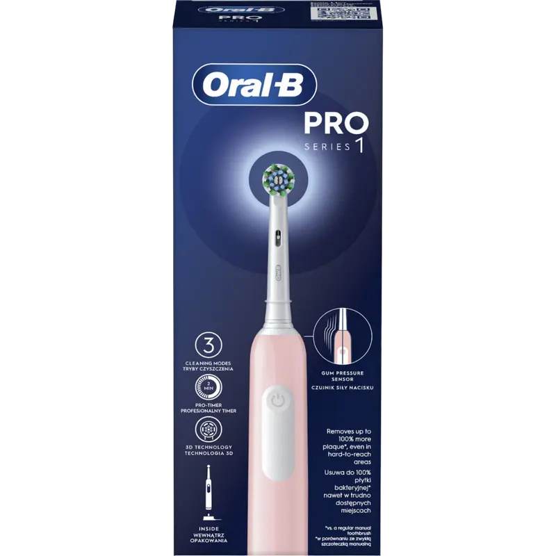 Электрическая зубная щетка Braun Pro 1, Розовый