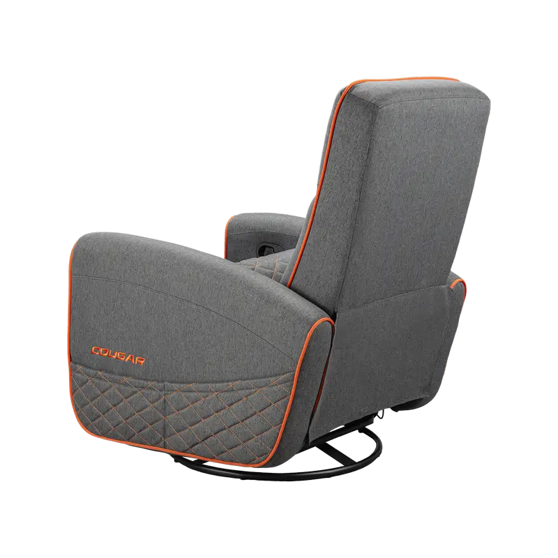Игровое кресло Cougar FIDOM, Имитация льна, Серый | Оранжевый