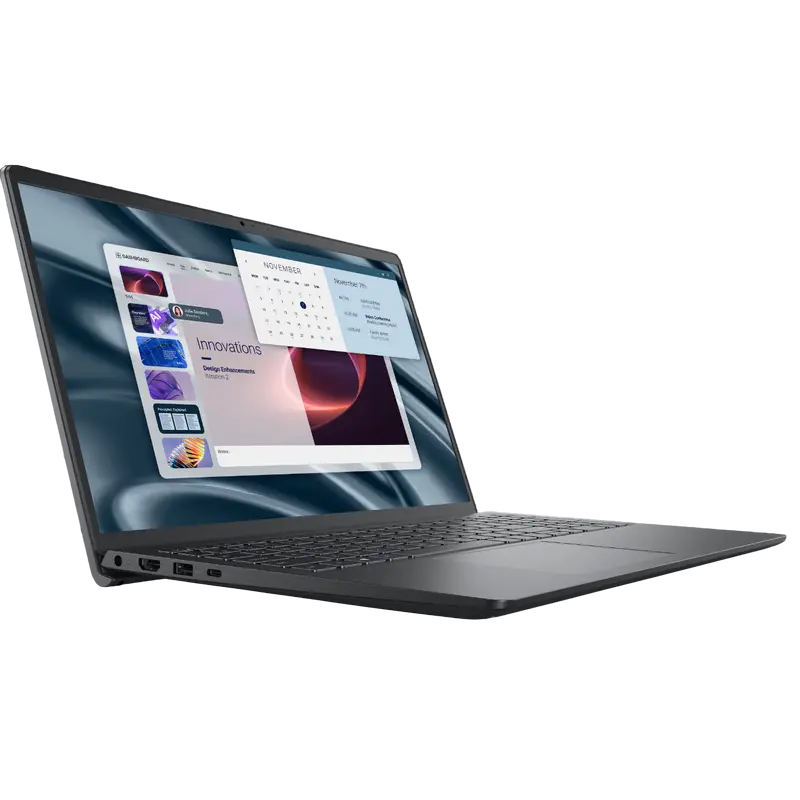 Ноутбук для бизнеса 15,6" DELL 15 Essential PV15255, Carbon Black, AMD Ryzen 5 7520U, 8Гб/512Гб, Windows 11 Home