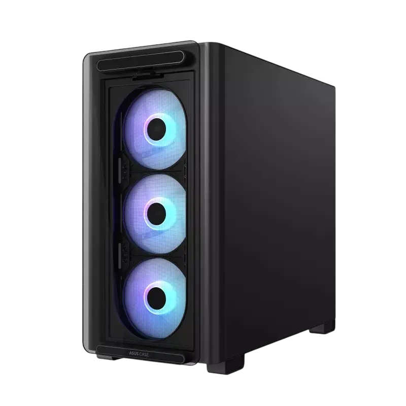 Carcasă PC ASUS A23 PLUS TG ARGB, Mini-Tower, Negru