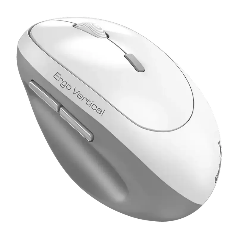 Mouse Wireless Genius Ergo 8350S, Alb Gri