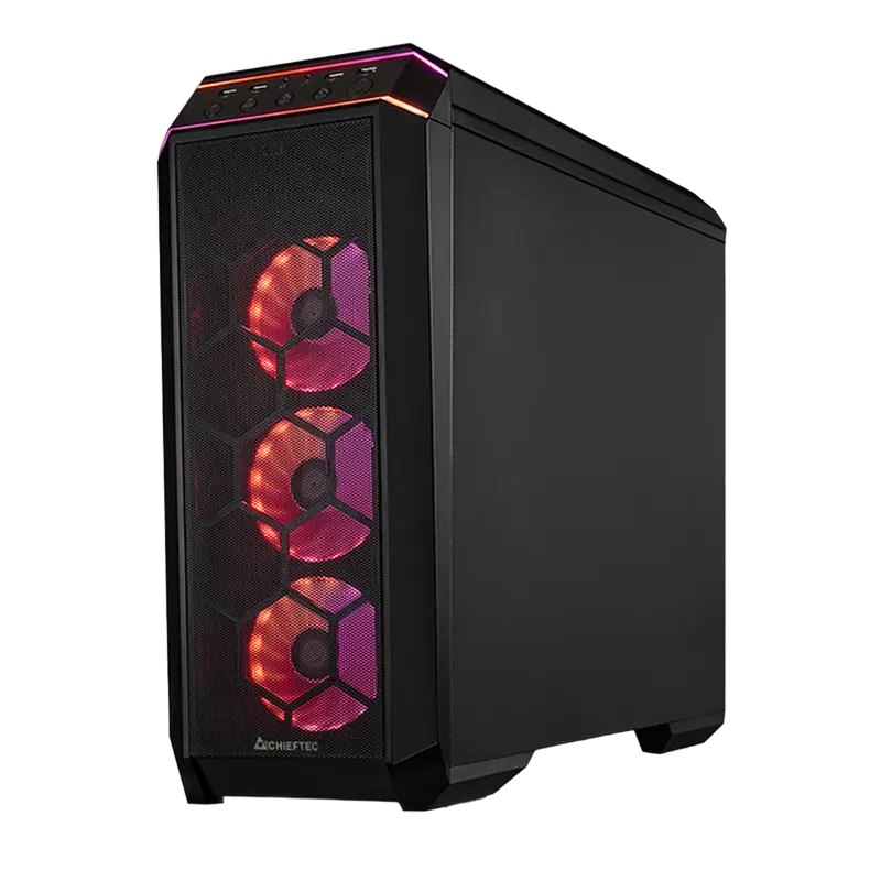 Компьютерный корпус Chieftec GP-03B-UC-OP, Midi-Tower, ATX, Чёрный