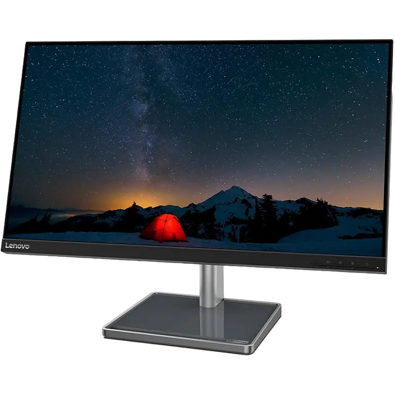 28,5" Монитор Lenovo L28u-35, IPS 3840x2160 4K UHD, Чёрный | Серебристый