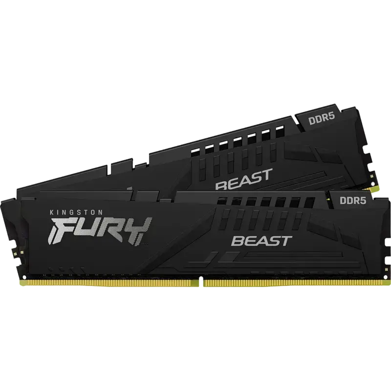 Оперативная память Kingston FURY Beast, DDR5 SDRAM, 6400 МГц, 32 ГБ, KF564C32BBEK2-32