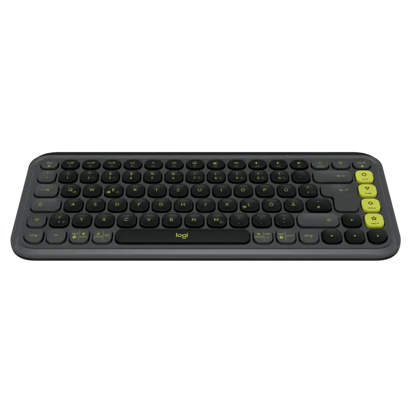 Клавиатура и мышь Logitech POP ICON, Беспроводное, Графит | Зеленый