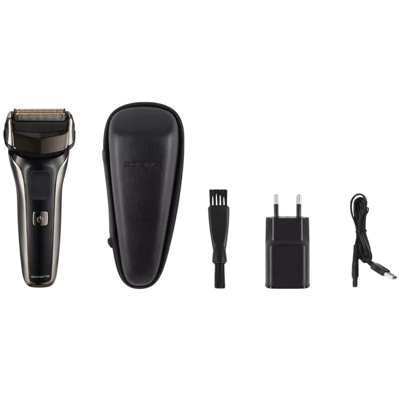 Rasoir electric pentru bărbați Polaris PMF1013RC, Oțel inoxidabil | Negru