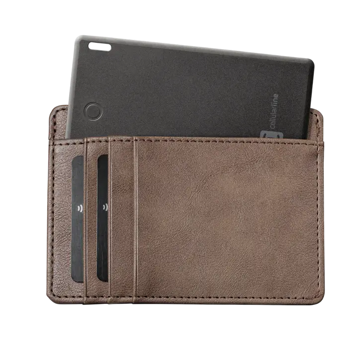 Tracker inteligent Cellularline Tracy Card, Negru