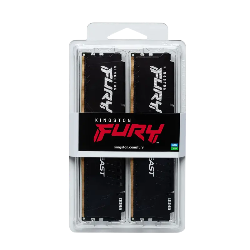 Memorie RAM Kingston FURY Beast, DDR5 SDRAM, 6000 MHz, 16GB, KF560C36BBEK2-16