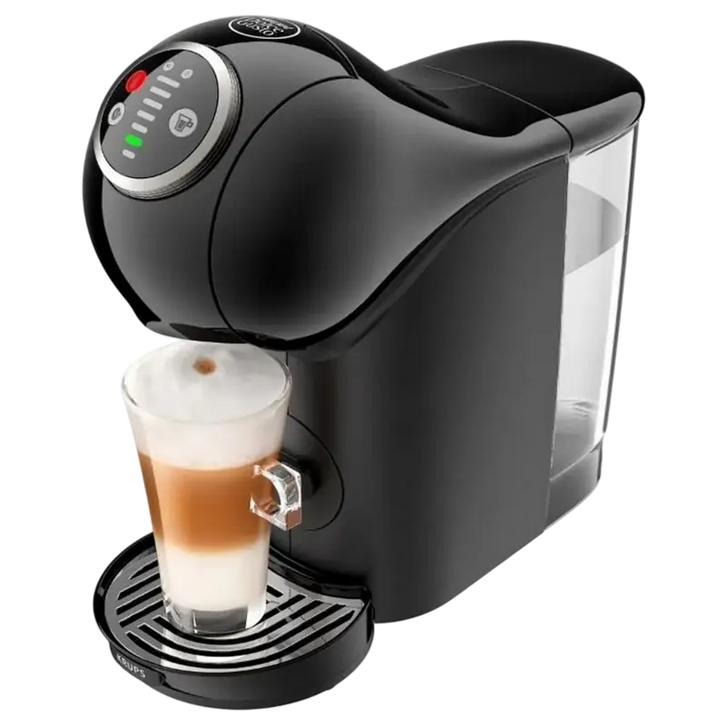Cafetiera cu capsule Krups Genio S Plus + Capsule Nescafe Dolce Gusto, 1500W, Negru