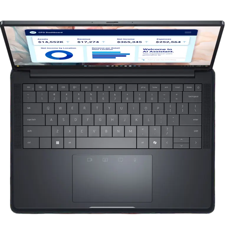 Laptop Business 14" DELL Pro 14 Premium PA14250, Magneziu, Intel Core Ultra 7 268V, 32GB/1024GB, Windows 11 Pro