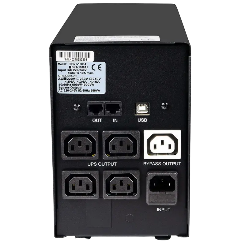 Sursă de alimentare neîntreruptibilă PCM BNT-1200AP, Linear-interactiv, 1200VA, Turn